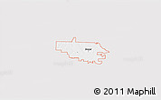 Silver Style 3D Map of ZIP code 76266, single color outside