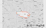 Silver Style Map of ZIP code 76266