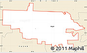 Classic Style Simple Map of ZIP code 76266