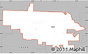 Gray Simple Map of ZIP code 76266