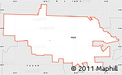 Silver Style Simple Map of ZIP code 76266