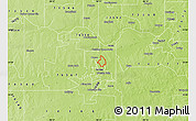 Physical Map of ZIP code 76311