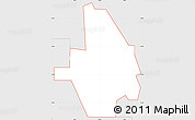 Silver Style Simple Map of ZIP code 76311