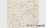 Classic Style 3D Map of ZIP codes starting with 764