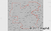 Gray 3D Map of ZIP codes starting with 764