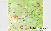 Physical 3D Map of ZIP codes starting with 764