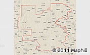 Shaded Relief 3D Map of ZIP codes starting with 764