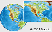 Physical Location Map of ZIP codes starting with 764, within the entire country