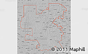 Gray Map of ZIP codes starting with 764