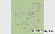 Savanna Style Map of ZIP codes starting with 764, single color outside