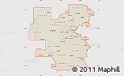 Shaded Relief Map of ZIP codes starting with 764, cropped outside