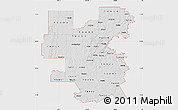 Silver Style Map of ZIP codes starting with 764, single color outside