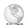 Outline Map of ZIP Codes Starting with 764