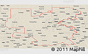 Classic Style Panoramic Map of ZIP codes starting with 764