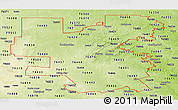 Physical Panoramic Map of ZIP codes starting with 764