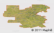 Satellite Panoramic Map of ZIP codes starting with 764, cropped outside