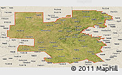 Satellite Panoramic Map of ZIP codes starting with 764, shaded relief outside
