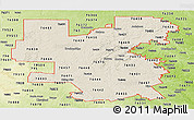 Shaded Relief Panoramic Map of ZIP codes starting with 764, physical outside
