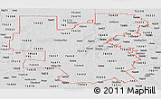 Silver Style Panoramic Map of ZIP codes starting with 764