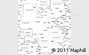 Blank Simple Map of ZIP codes starting with 764