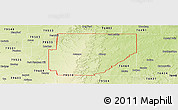 Physical Panoramic Map of ZIP code 76430