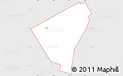 Silver Style Simple Map of ZIP code 76436