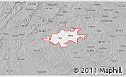 Gray 3D Map of ZIP code 76462