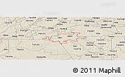 Shaded Relief Panoramic Map of ZIP code 76462