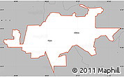 Gray Simple Map of ZIP code 76462