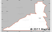 Gray Simple Map of ZIP code 76463
