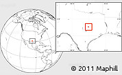 Blank Location Map of ZIP code 76501