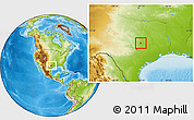 Physical Location Map of ZIP code 76501