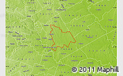 Physical Map of ZIP code 76501