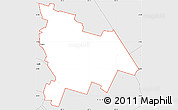 Silver Style Simple Map of ZIP code 76501