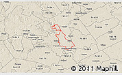 Shaded Relief 3D Map of ZIP code 76502