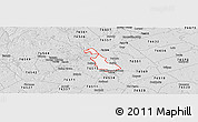 Silver Style Panoramic Map of ZIP code 76502