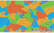 Political 3D Map of ZIP code 76513