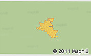 Savanna Style 3D Map of ZIP code 76513, single color outside