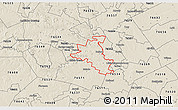 Shaded Relief 3D Map of ZIP code 76513