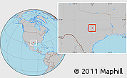 Gray Location Map of ZIP code 76513