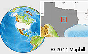 Physical Location Map of ZIP code 76513, highlighted country, highlighted state
