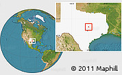 Satellite Location Map of ZIP code 76513, highlighted state