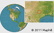 Satellite Location Map of ZIP code 76513