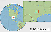 Savanna Style Location Map of ZIP code 76513