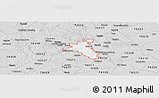 Silver Style Panoramic Map of ZIP code 76513