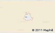 Classic Style 3D Map of ZIP code 76534, single color outside