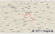 Shaded Relief 3D Map of ZIP code 76534
