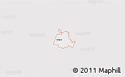Silver Style 3D Map of ZIP code 76534, single color outside