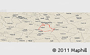 Shaded Relief Panoramic Map of ZIP code 76534