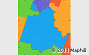 Political Simple Map of ZIP code 76534